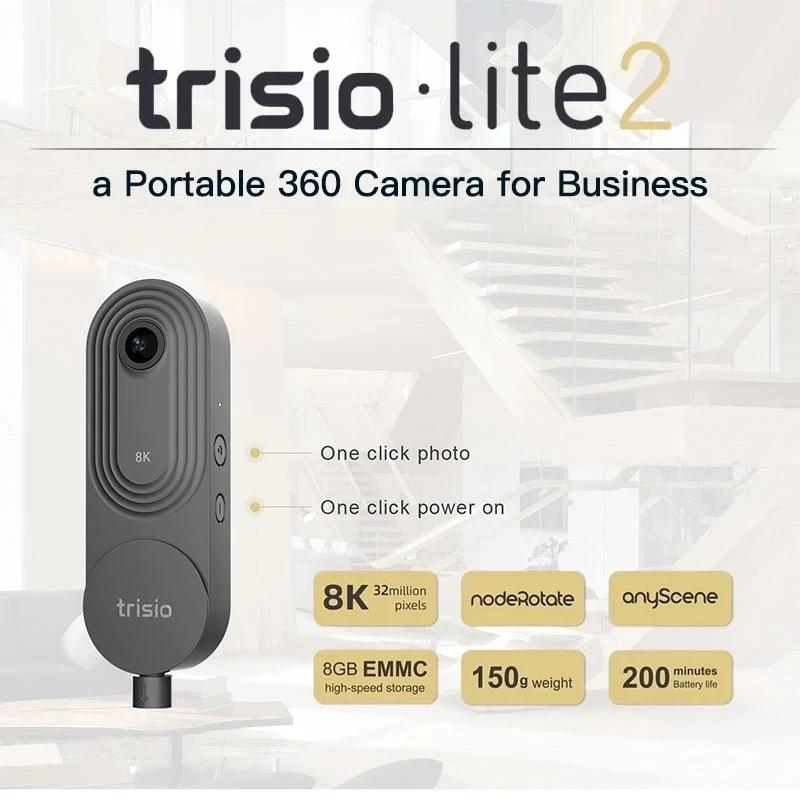 Trisio Lite 2 360 ī޶-ε ߰   ۰  , 360 ĳ 8K 32MP HD VR ̹ ĸó 